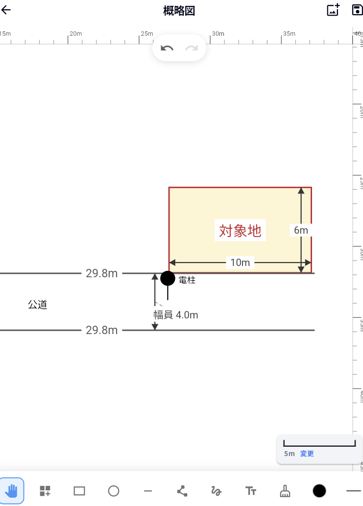 概略図作成画面